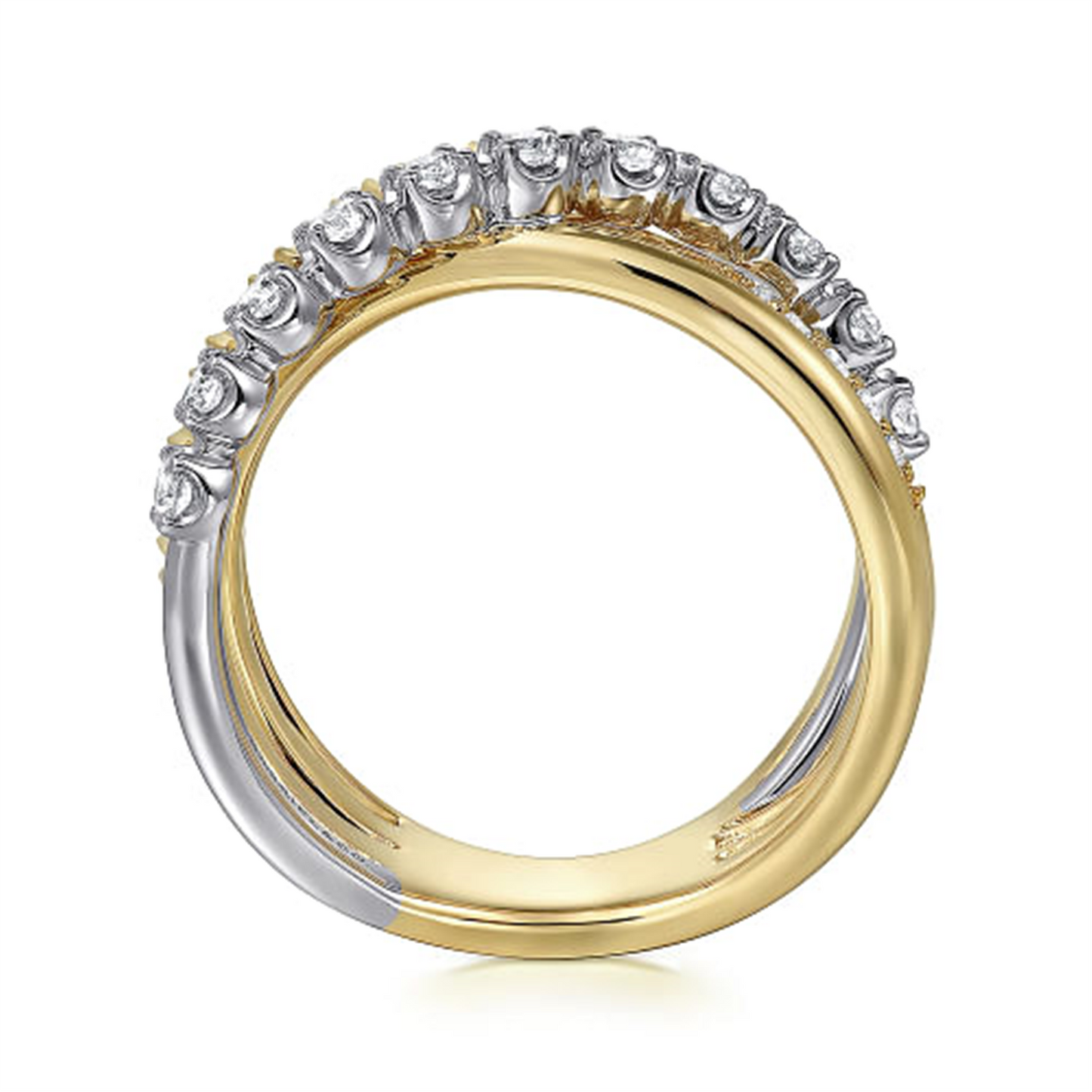 Gabriel & Co. Diamond Criss Cross Ring