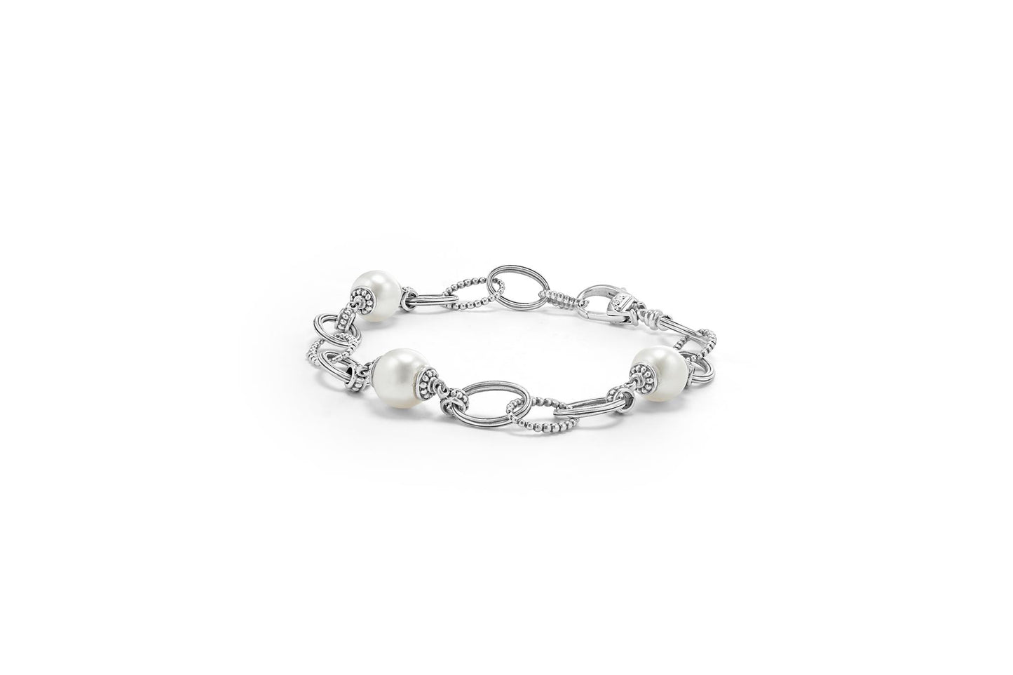 Lagos Caviar Pearl Link Bracelet