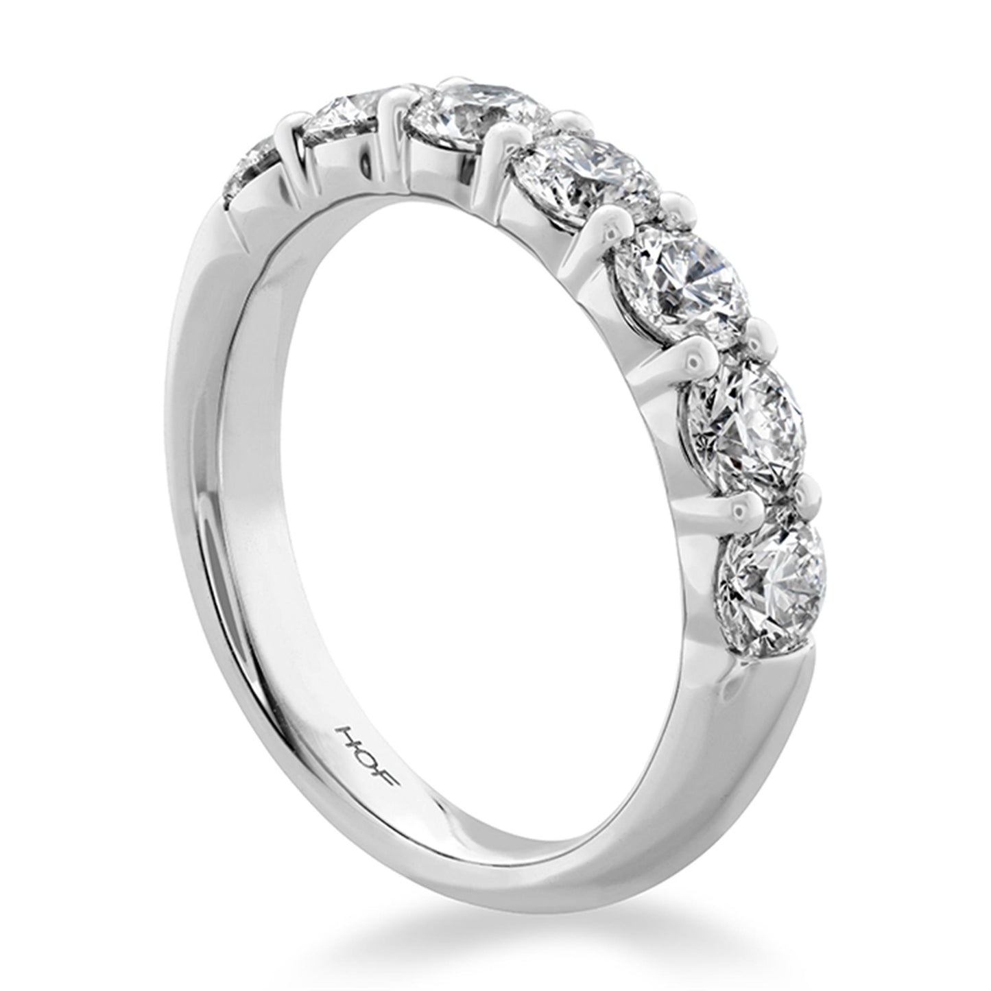 Hearts on Fire Signature 7-Stone 1/2ct Diamond Band in 18k White Gold