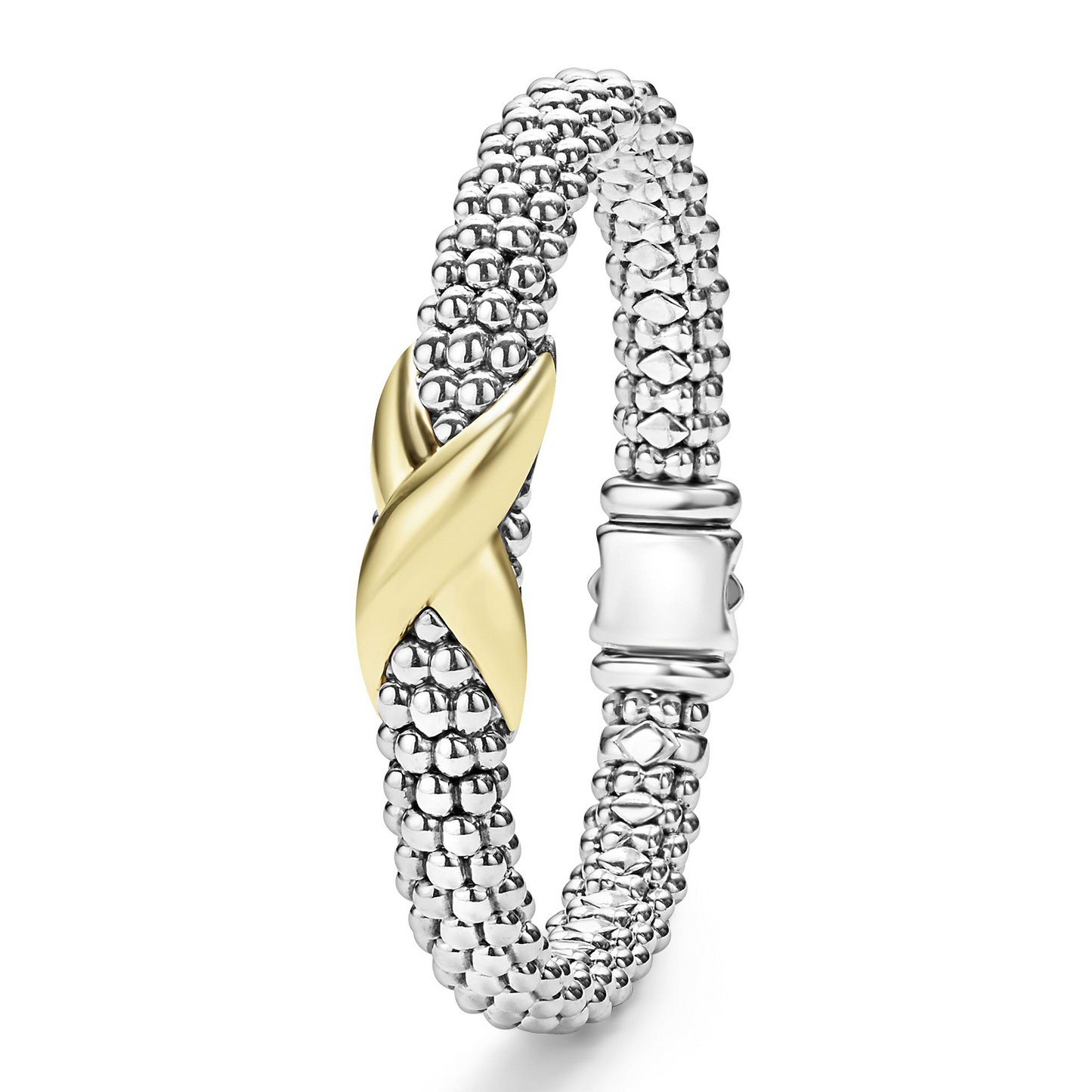 Lagos Two-Tone X Caviar Bracelet - 9mm