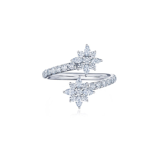 Kwiat Star Bypass Diamond Ring  in 18k White Gold & 0.81ct Diamonds