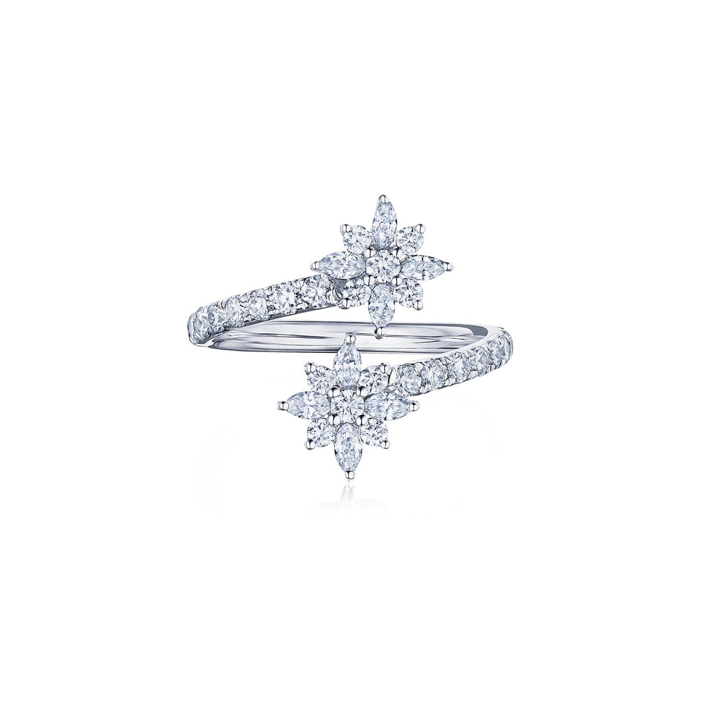 Kwiat Star Bypass Diamond Ring  in 18k White Gold & 0.81ct Diamonds