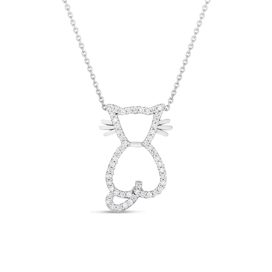 Roberto Coin Diamond Cat Necklace