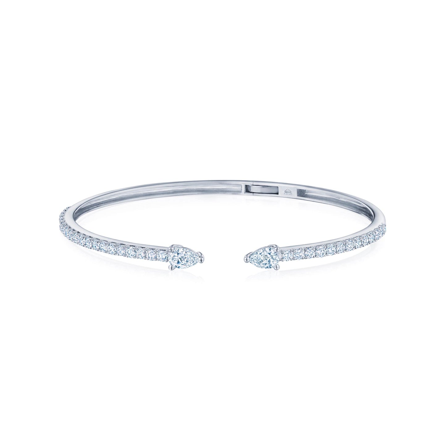 Open Bangle with Diamonds, 1.66 Total Carat Weight