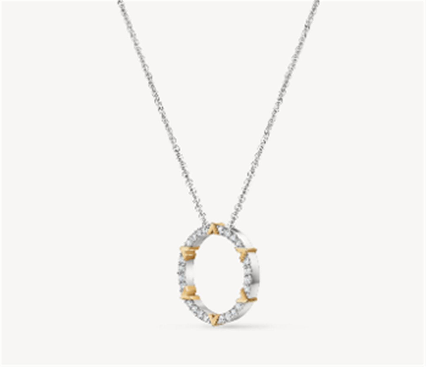 Hearts On Fire Copley Pave Diamond Pendant Necklace in 18k Two-Tone Gold