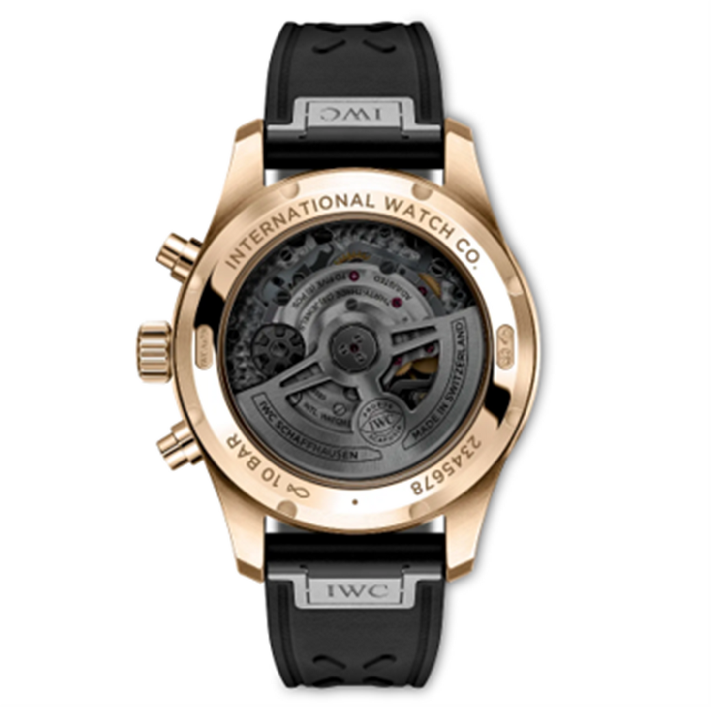 IWC Pilot's Watch Performance Chronograph 41mm in 18k Yellow Gold  - Black Dial & Black Strap