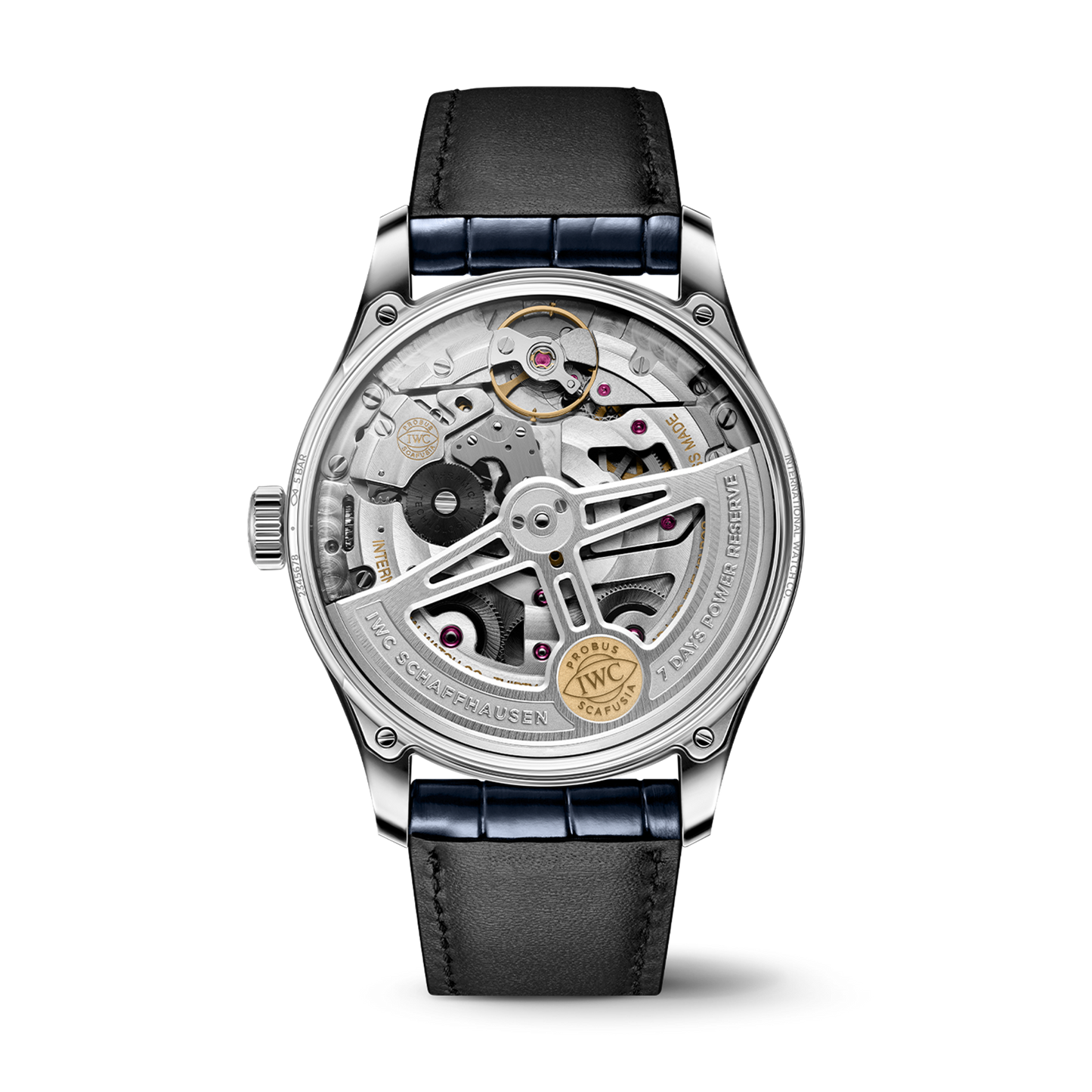 IWC Shaffhuasen 42mm Portugeiser Automatic w/ Silver Dial & Alligator Strap