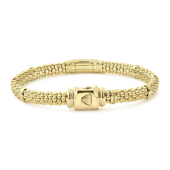 Lagos 18k Gold Diamond Bracelet