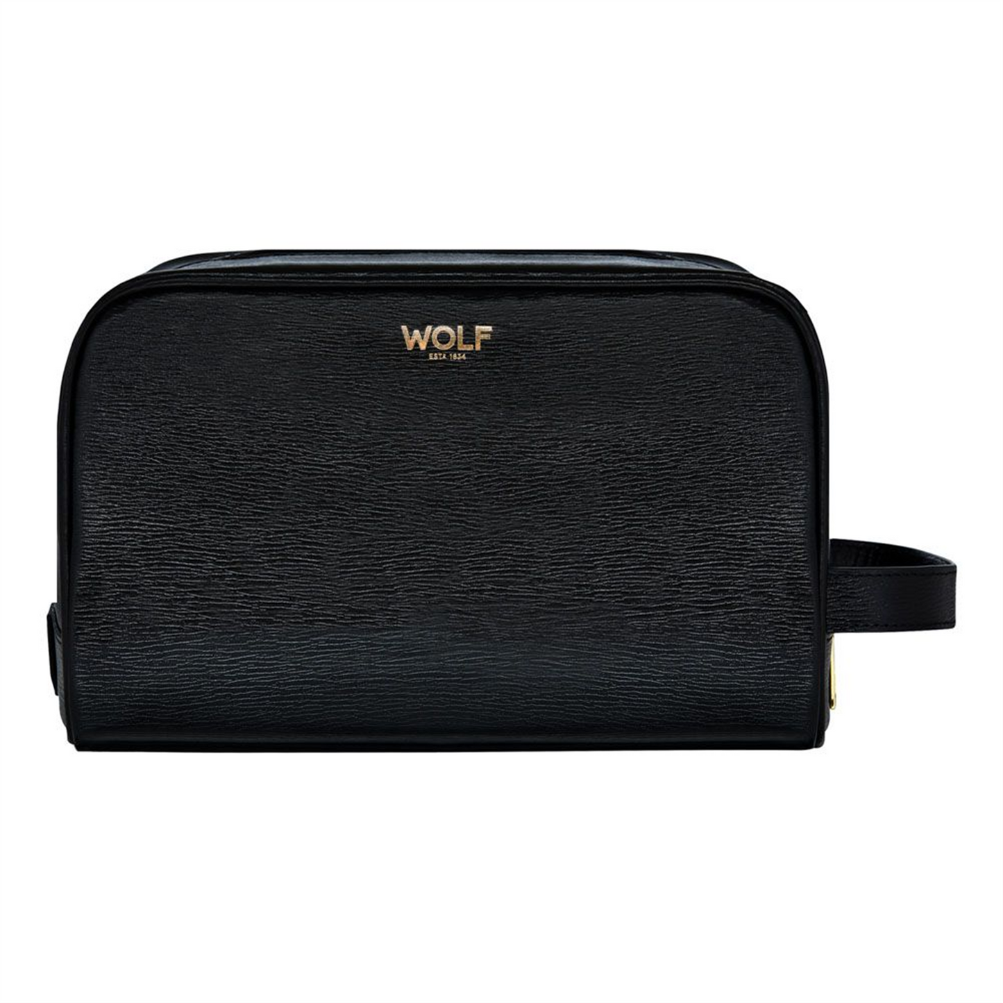 WOLF W Washbag in Black Vegan Leather