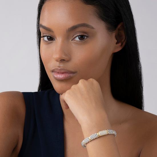 Lagos Caviar Diamond Bracelet - 9mm