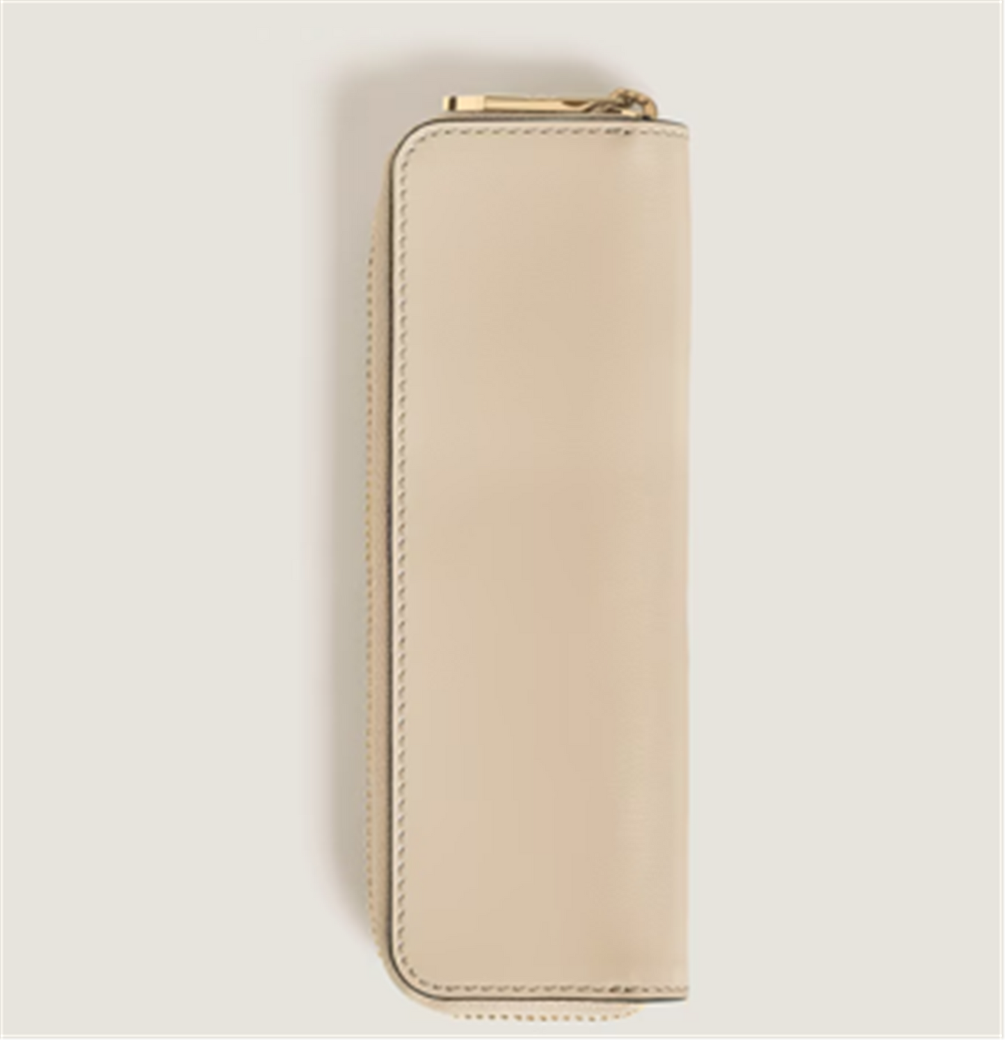 Montblanc 1-Pen Pouch w/ Zip in Cloudy Beige Meisterstück Leather