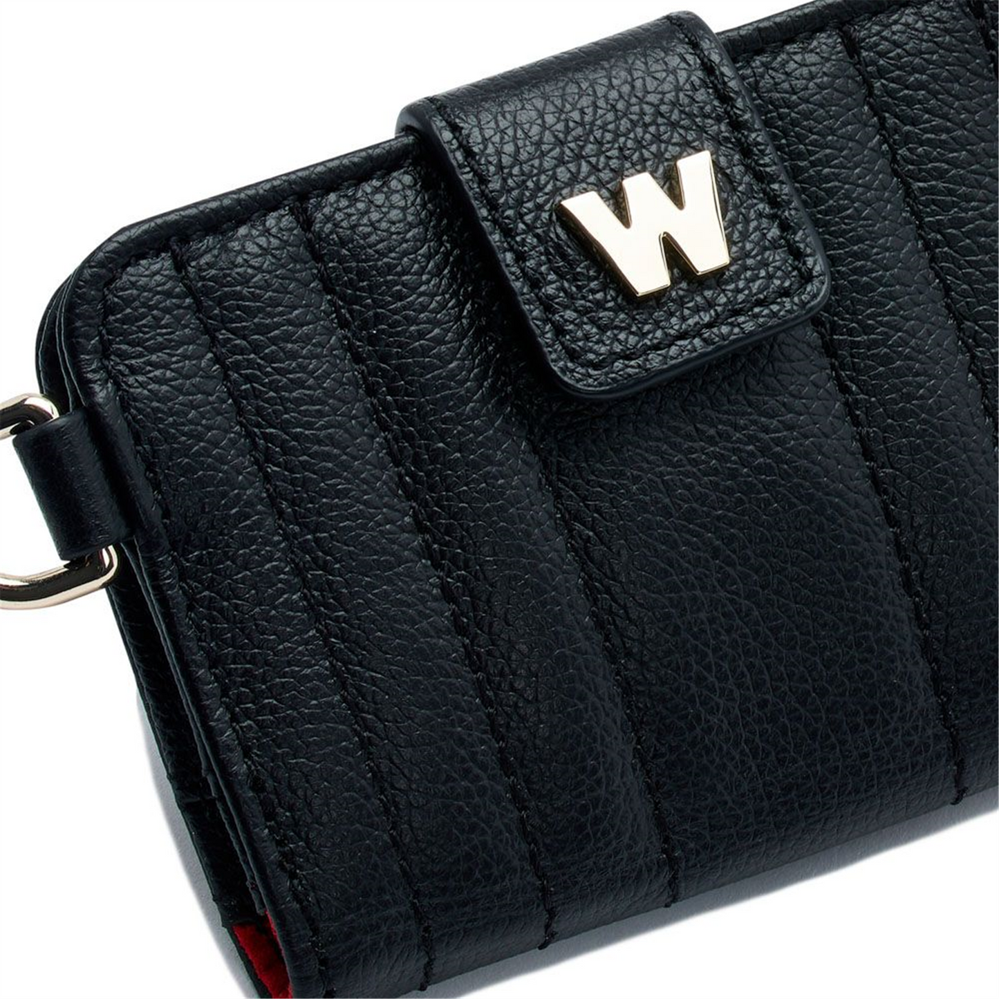 WOLF Mimi Credit Card Holder with Wristlet in Black