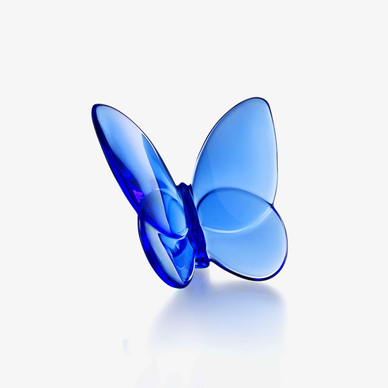 Baccarat Crystal Papillon Lucky Butterfly Blue