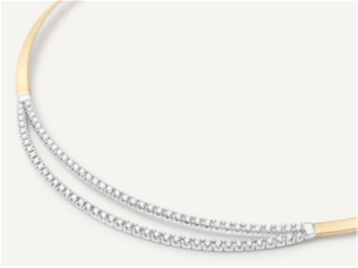 Marco Bicego Masai Handmade 2.02ct Dbl Row Diamond Necklace