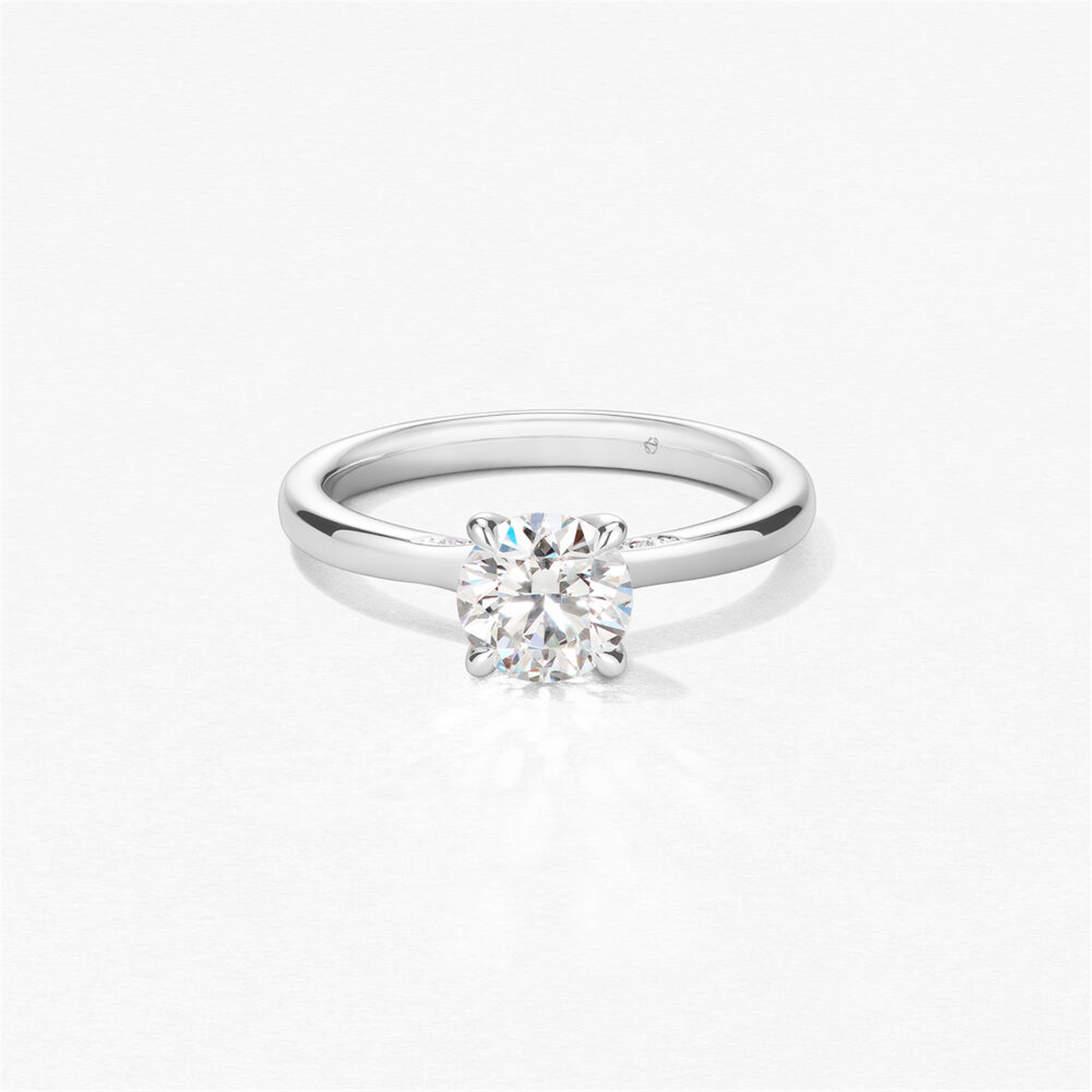 Hearts On Fire Platinum Vela Solitaire Engagement Ring