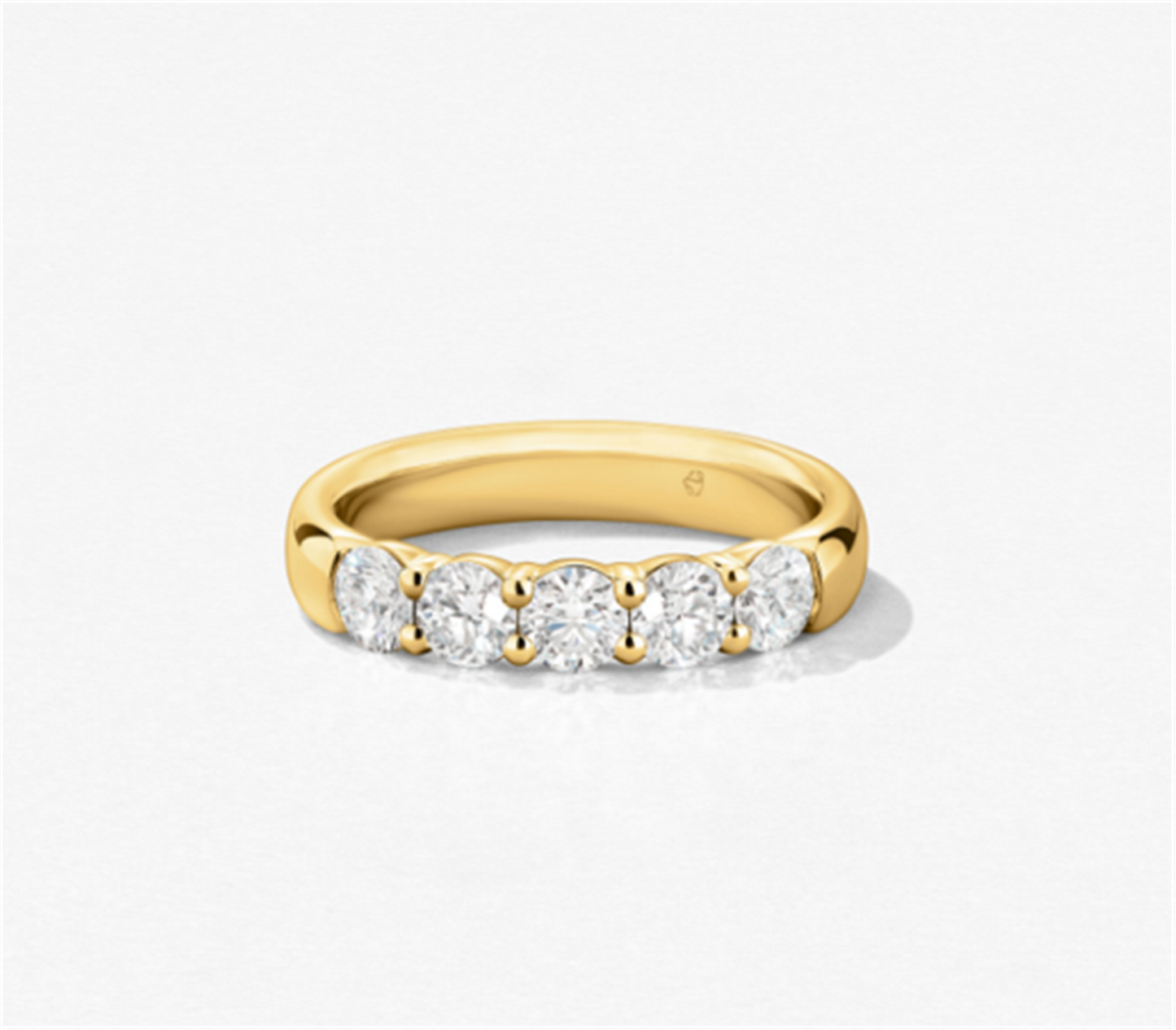 Hearts on Fire Five-Stone Diamond Band in 18k Gold