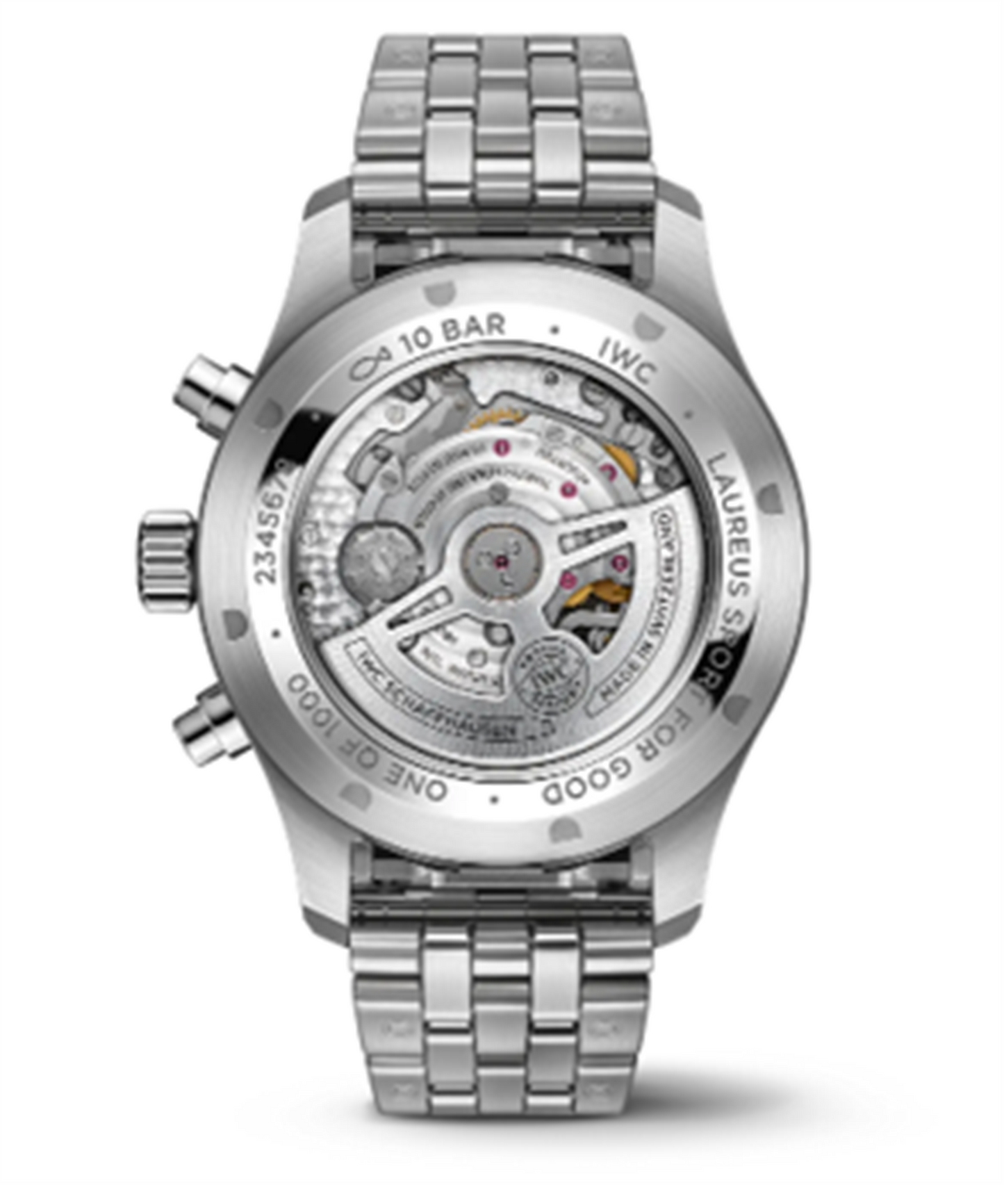 IWC Schaffhausen Pilot's Watch Chronograph Laureus in Stainless Steel w/Blue Dial