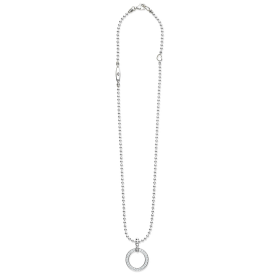 Lagos Circle Diamond Pendant Necklace