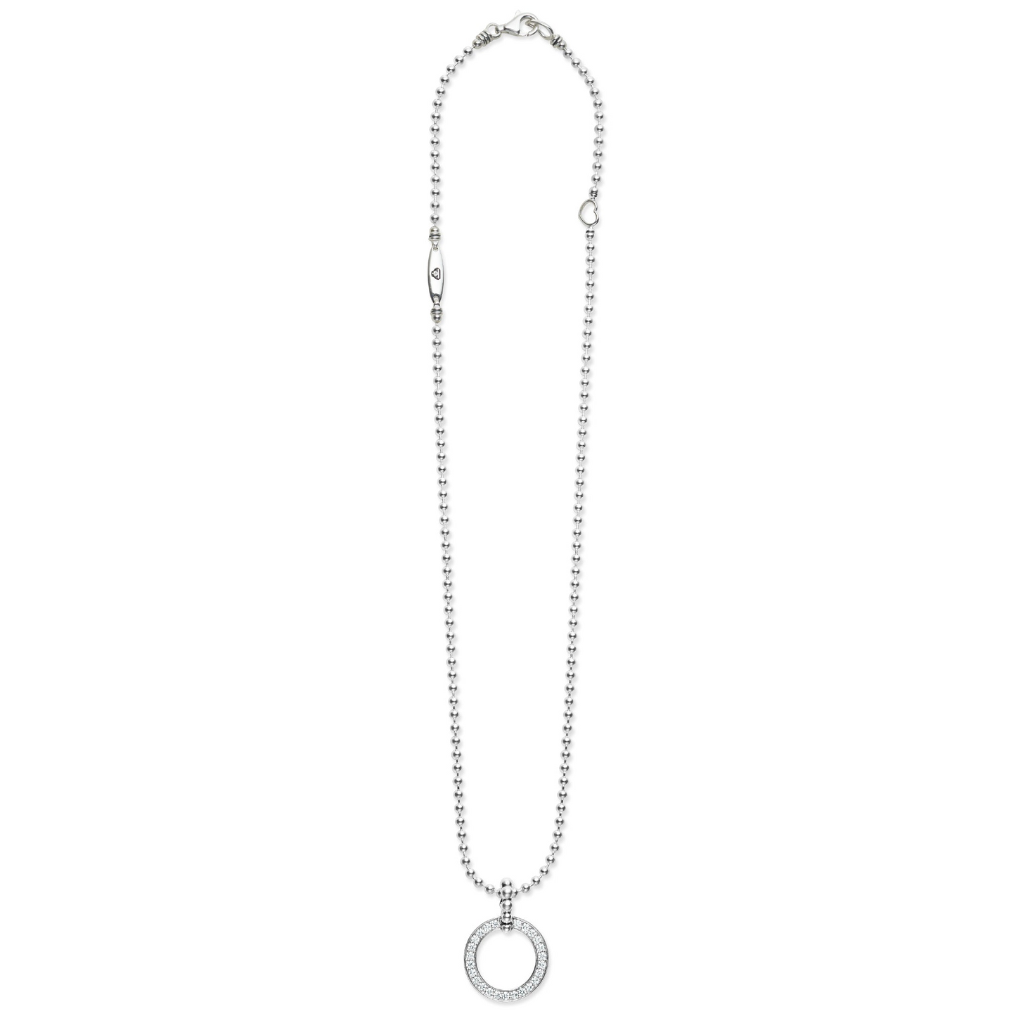 Lagos Circle Diamond Pendant Necklace