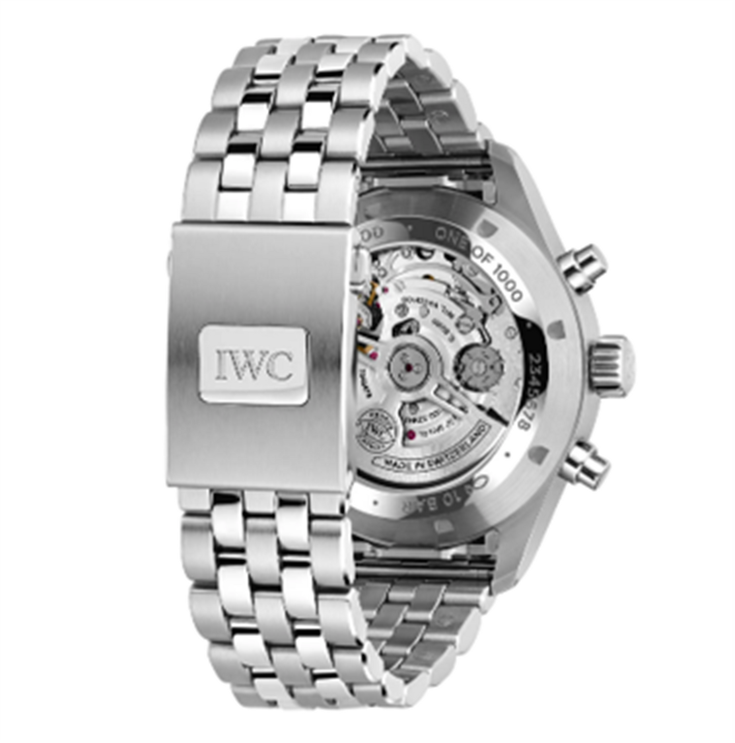 IWC Schaffhausen Pilot's Watch Chronograph Laureus in Stainless Steel w/Blue Dial