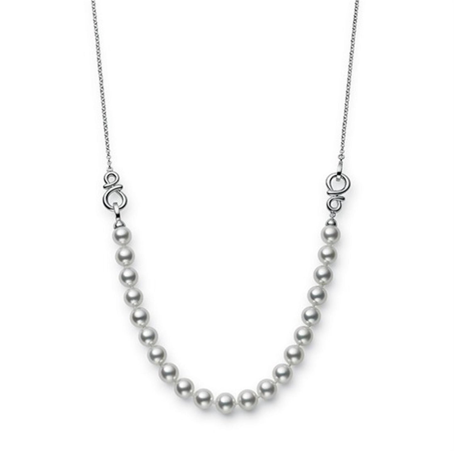 Mikimoto Ruyi Collection Akoya Pearl Adjustable Necklace