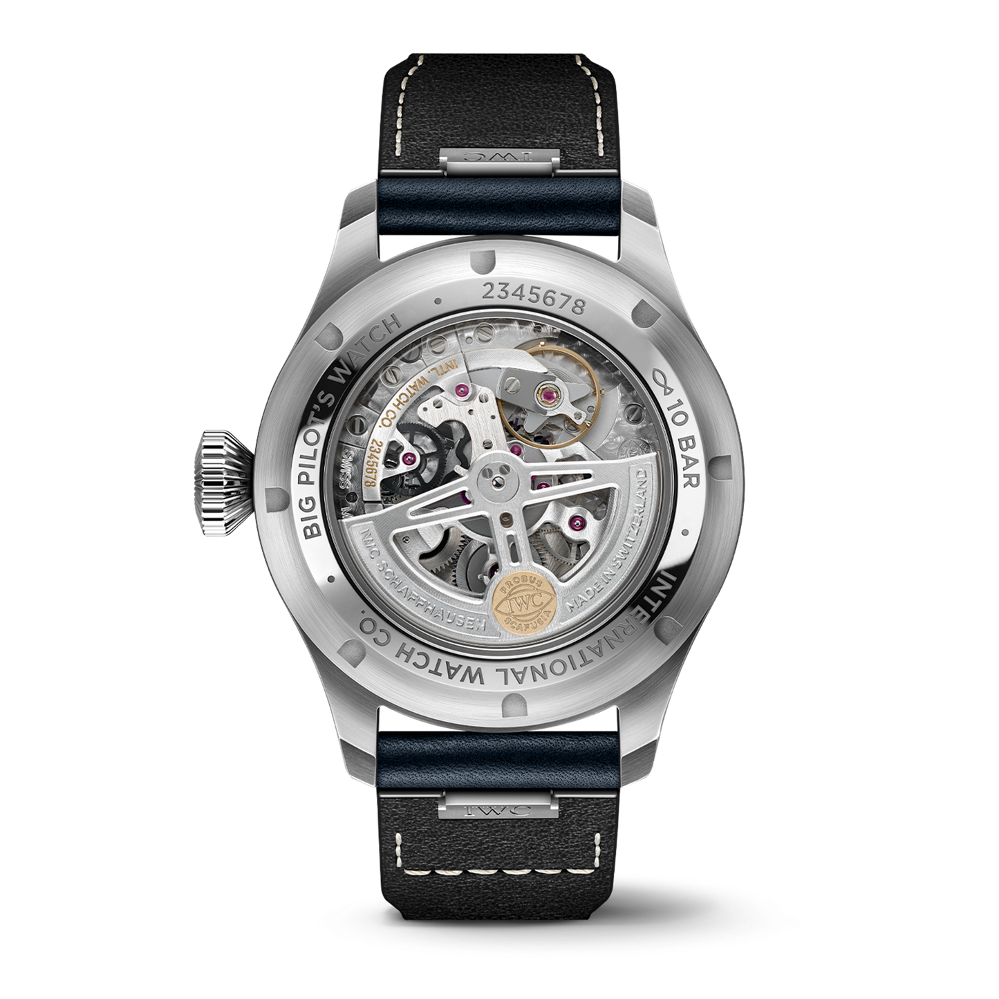 IWC Shaffhausen Big Pilot’s Watch 43mm w/ Blue Dial & Strap