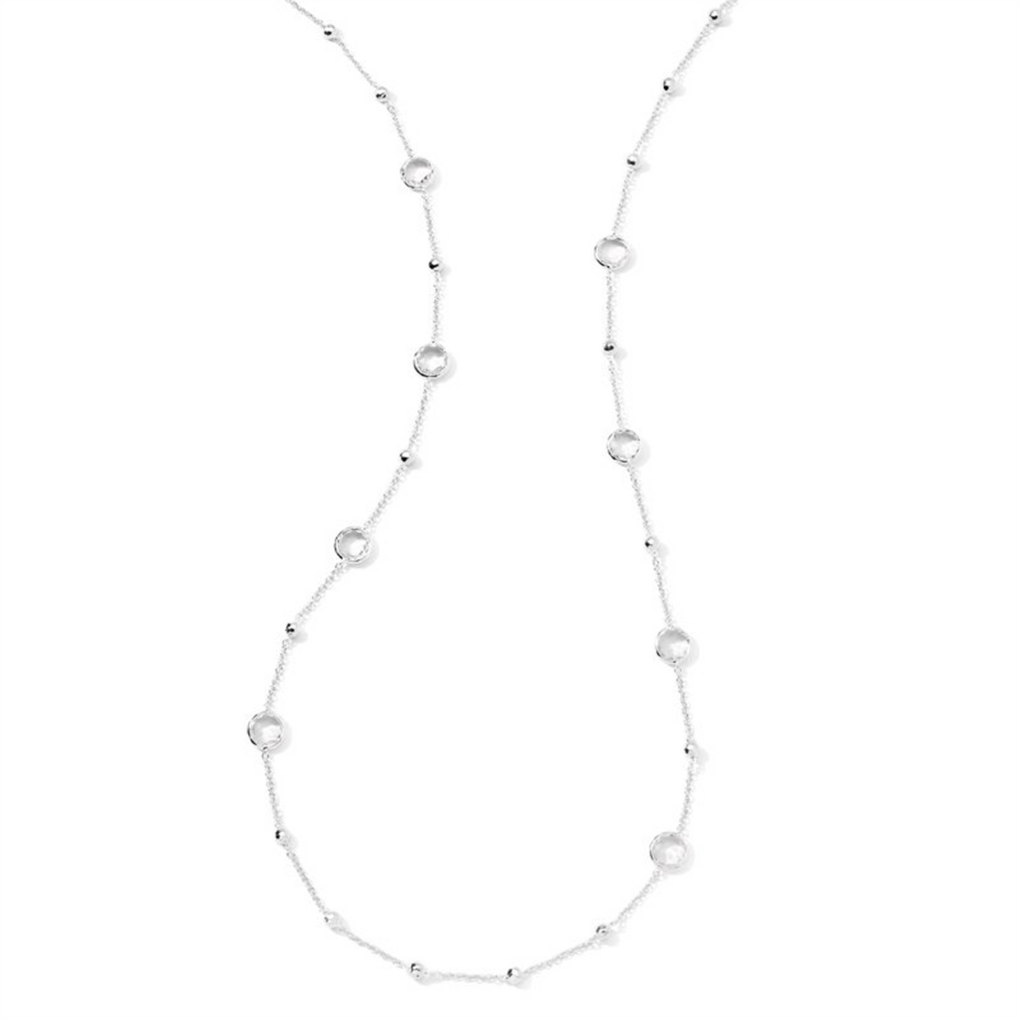 Ippolita Ball & Stone Station Rock Crystal Necklace