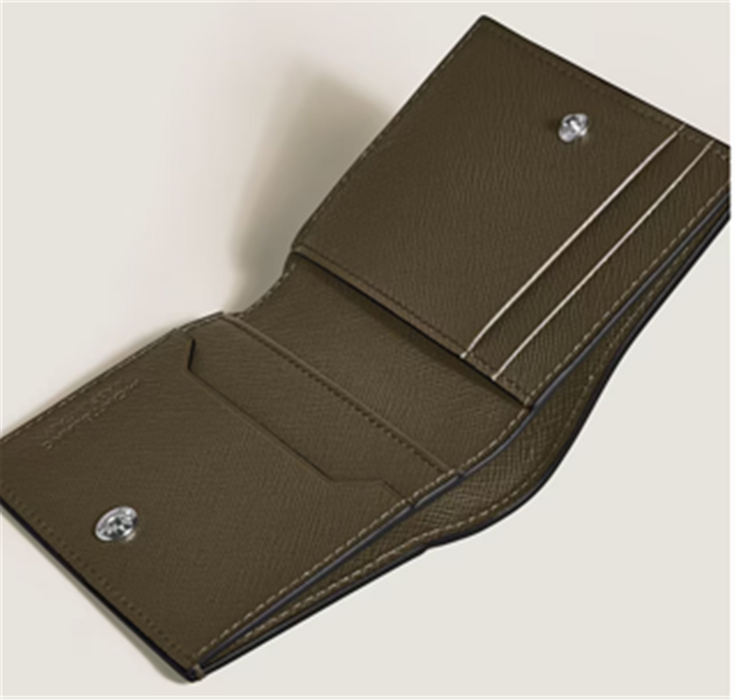 Montblanc Mini Wallet 4cc in Khaki Sartorial Leather