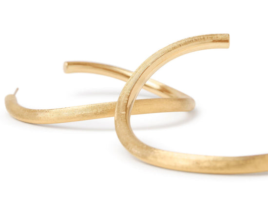 Marco Bicego Gold Curved Medium Hoop Earrings