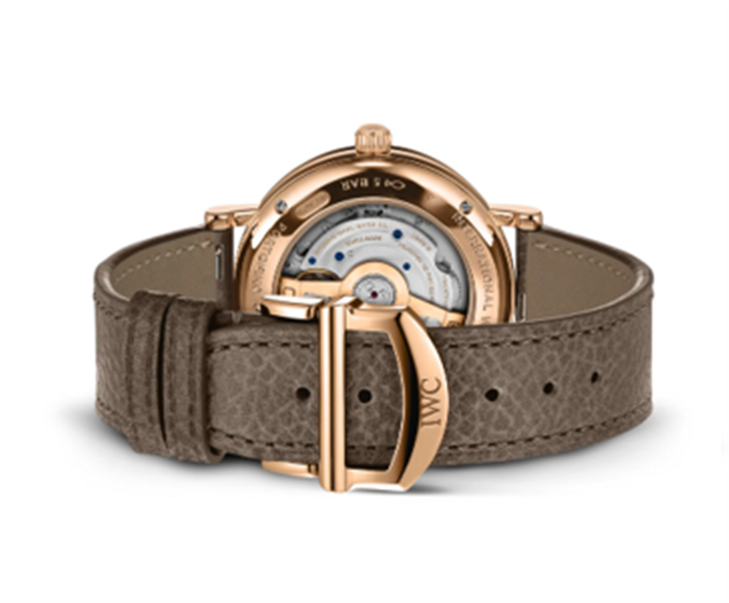 IWC Schaffhausen Portofino Automatic Moon Phase 37 w/Silver Dial & Taupe Calf Strap