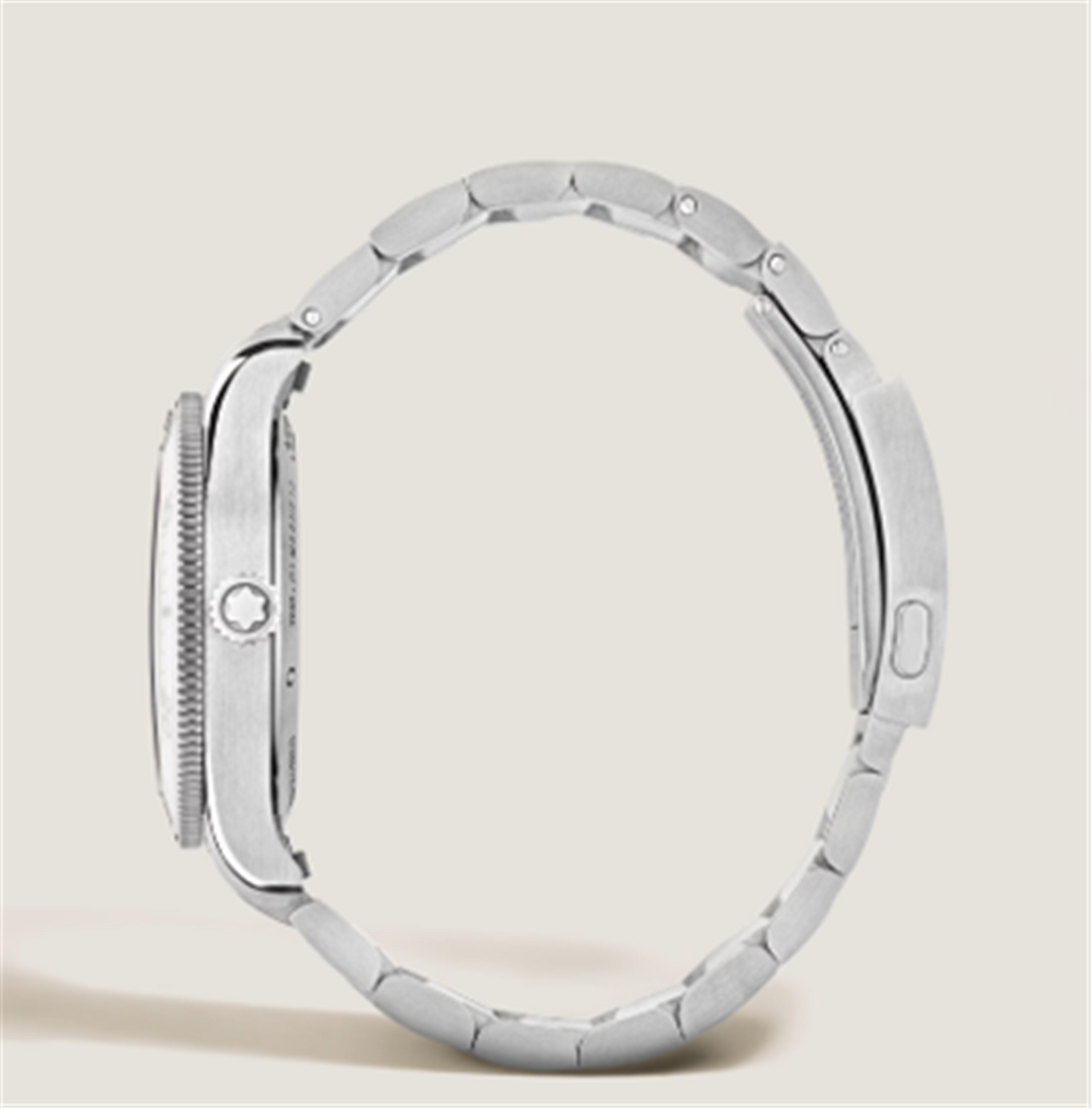 MontBlanc Iced Sea Automatic Date 0 Oxygen 38mm w/ White Glacier Dial & Stainless Steel Bracelet