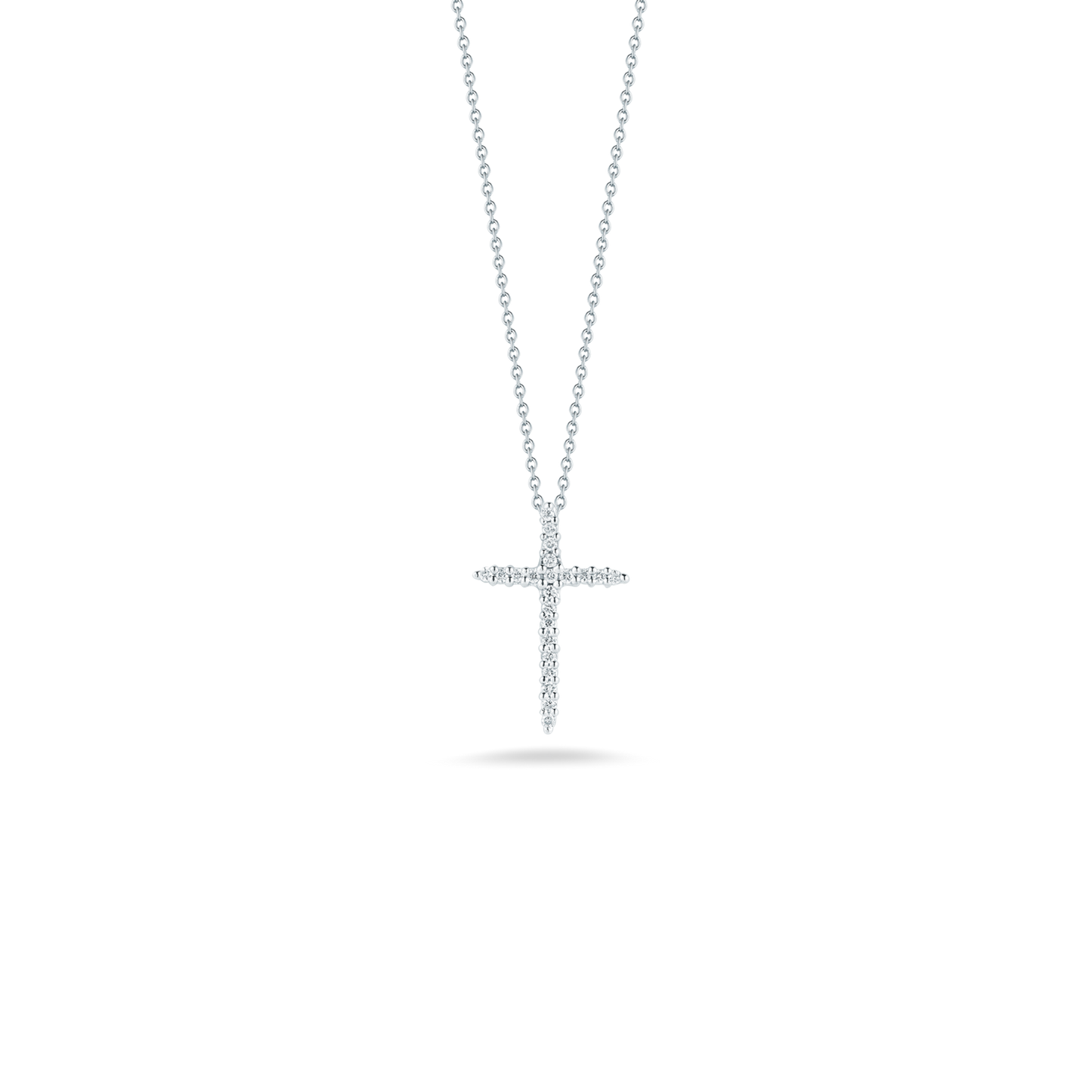 Roberto Coin Diamond Sliver Cross Necklace