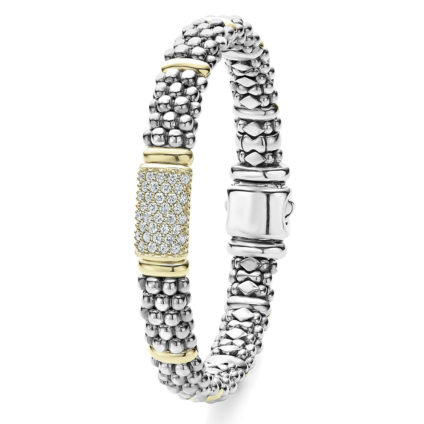 Lagos Caviar Diamond Bracelet - 9mm
