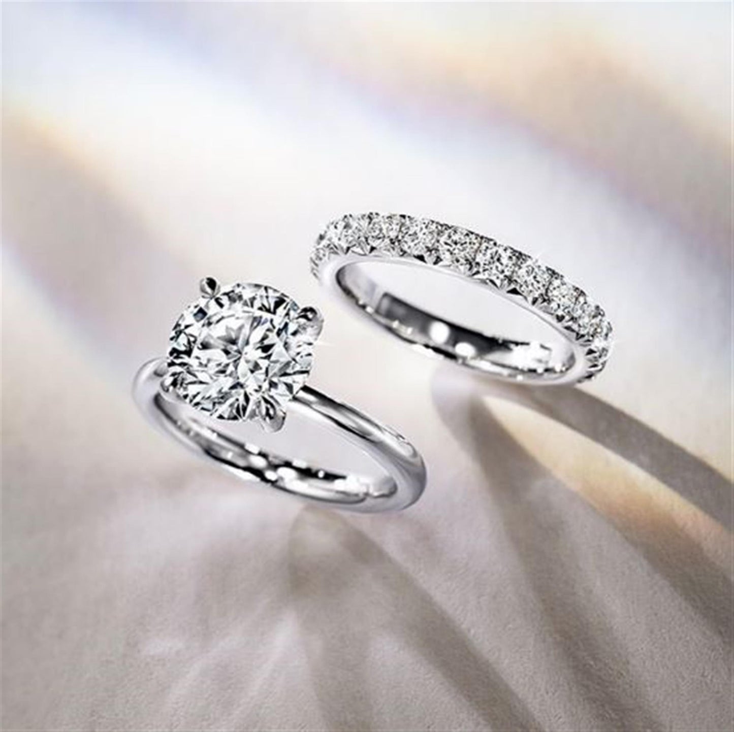 Diamond Wedding Bands  -  Women'