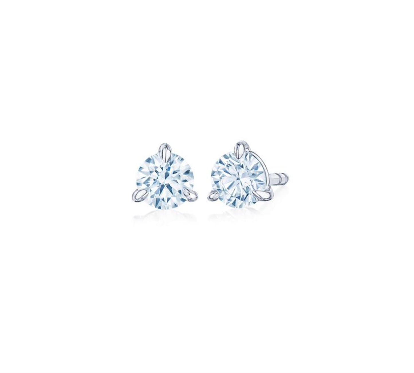 Kwiat 3/4ct Round Brilliant Diamond Studs