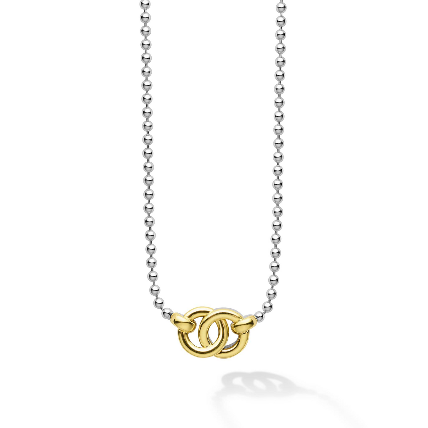 Lagos Two-Tone Interlocking Pendant Necklace