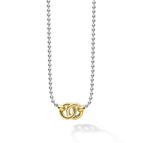 Lagos Two-Tone Interlocking Pendant Necklace