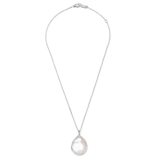 Ippolita Large Silver Teardrop Mother of Pearl Doublet Necklace