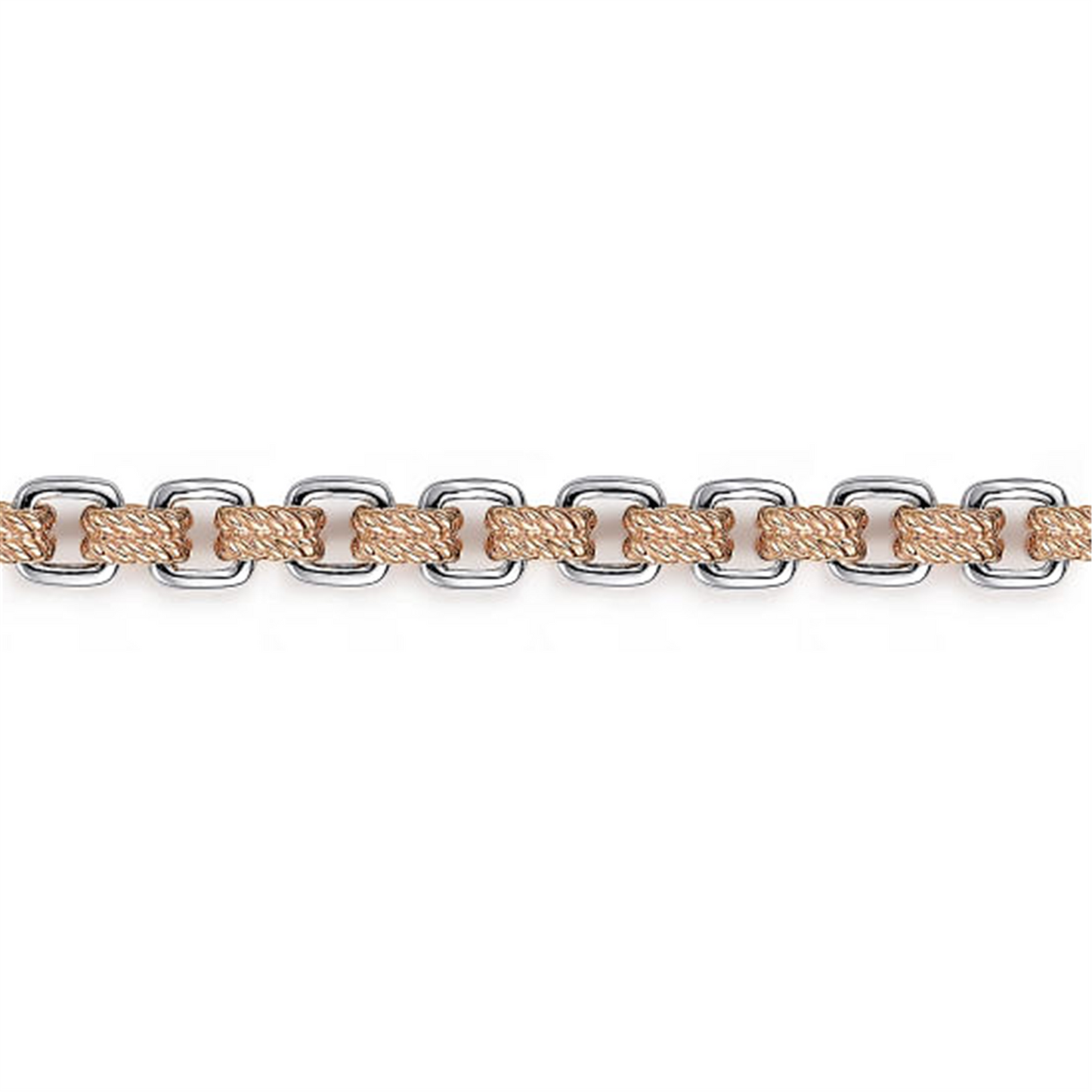 Gabriel & Co. Men's Two Tone Chain Bracelet