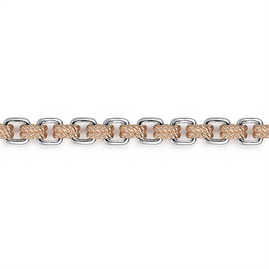 Gabriel & Co. Men's Two Tone Chain Bracelet
