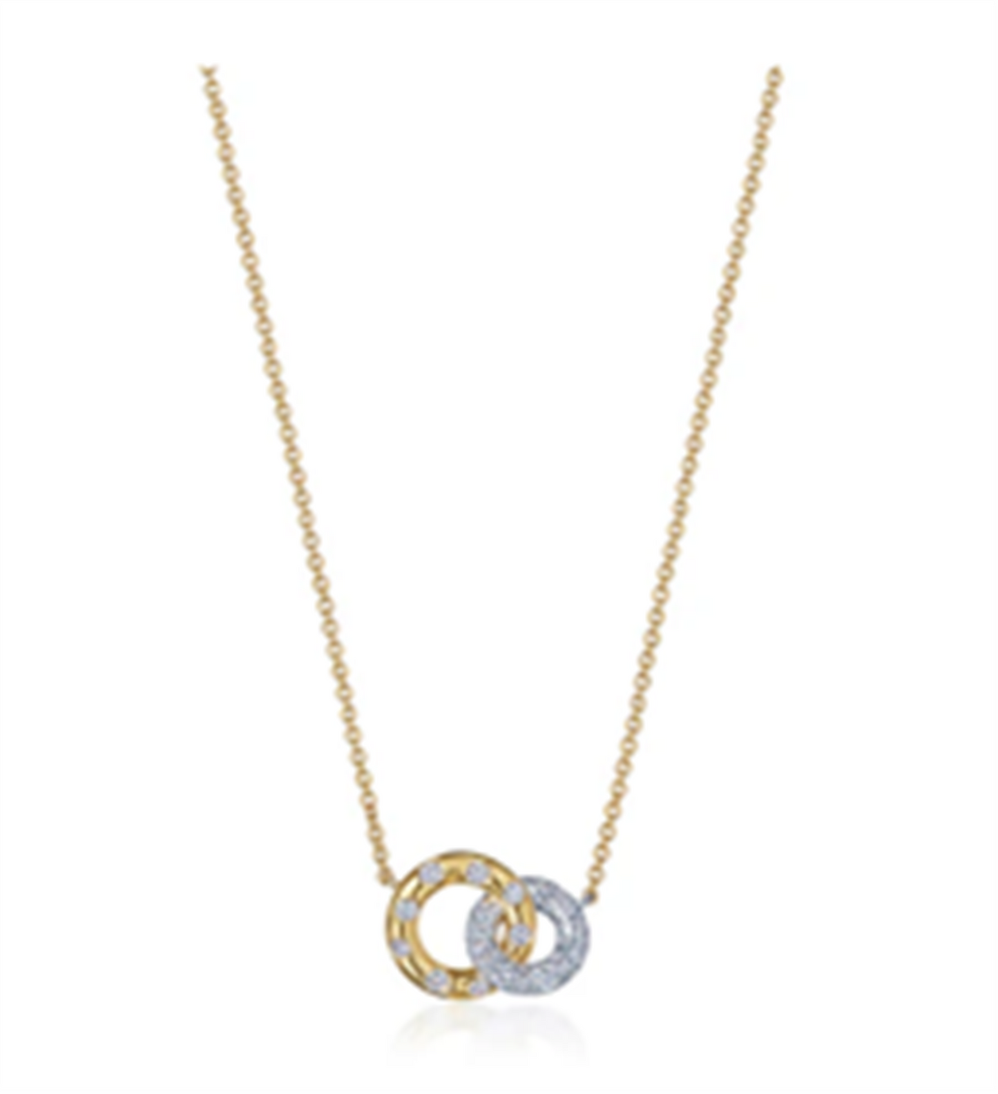 Kwiat Cobblestone Petite Interlocking Pendant Necklace w/ Diamonds
