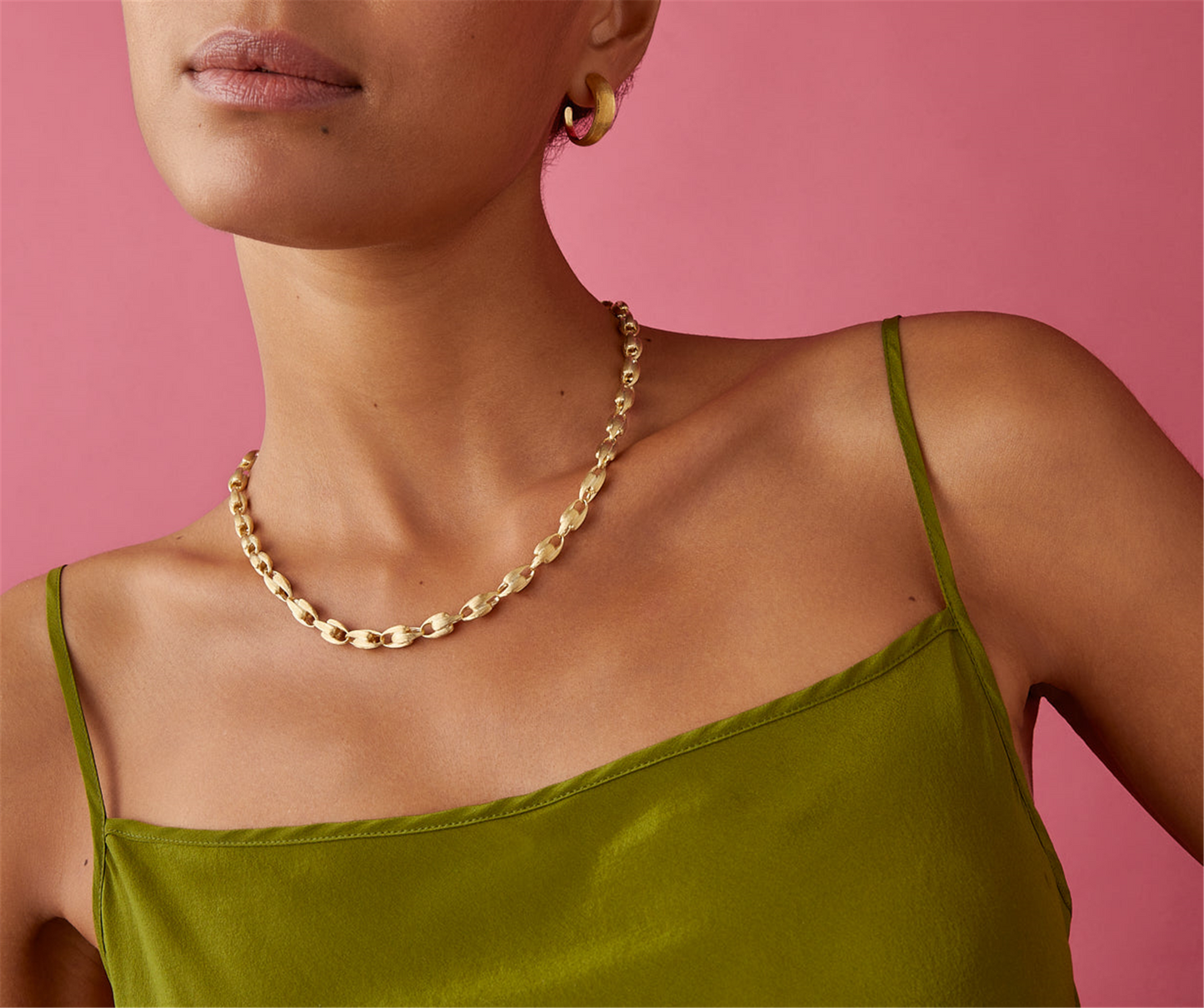 Marco Bicego Lucia 18k Gold Small Link Necklace