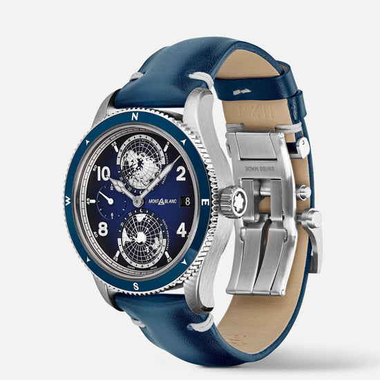 Montblanc 1858 Geosphere, Blue – Thomas Markle Jewelers