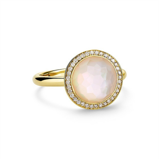 Ippolita Gold, Diamond, & Mother-of-Pearl Small Ring