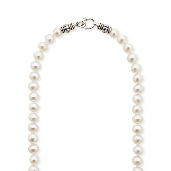 Lagos Small Pearl Necklace in 36"