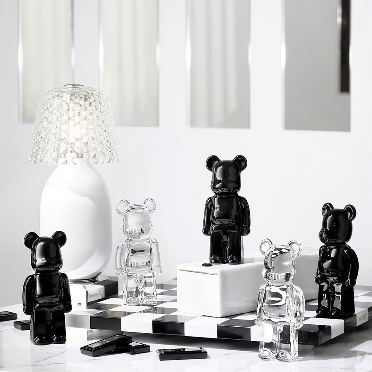 Baccarat Bearbrick Figurine Crystal