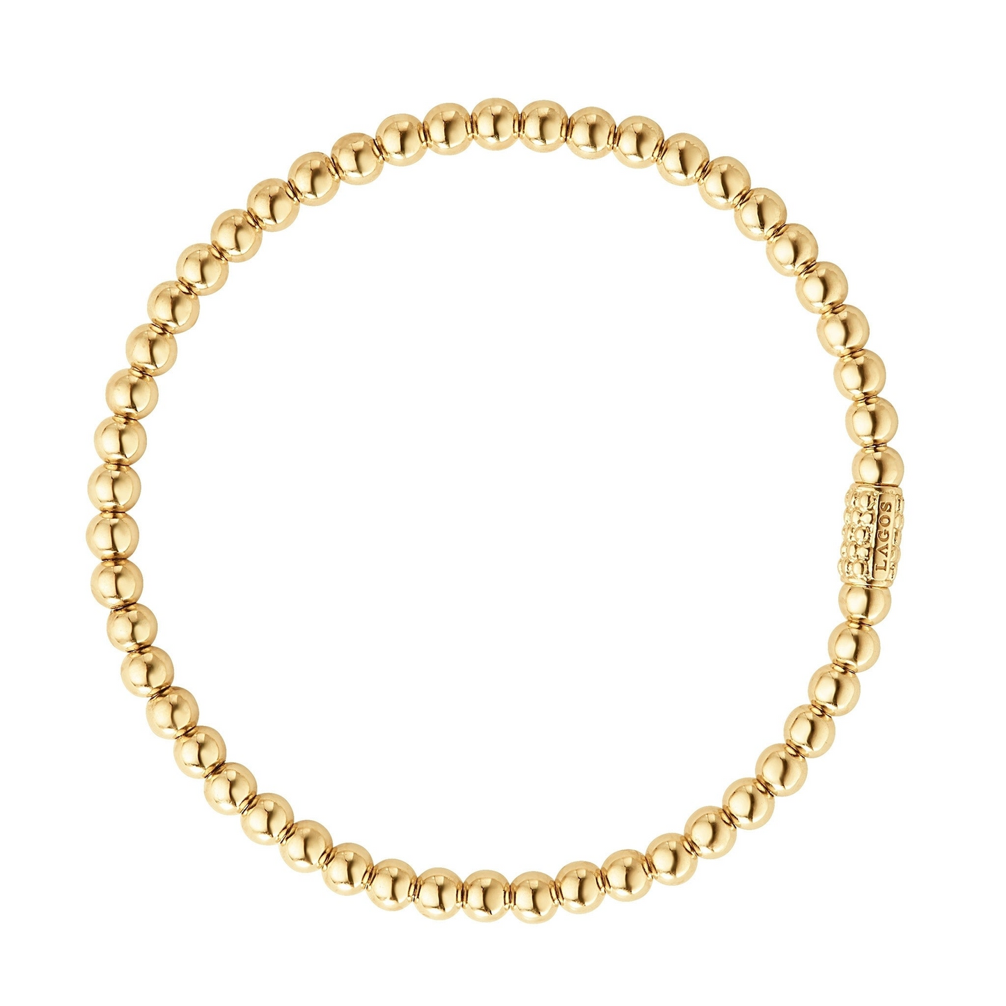 Lagos 18k Gold Bead Bracelet