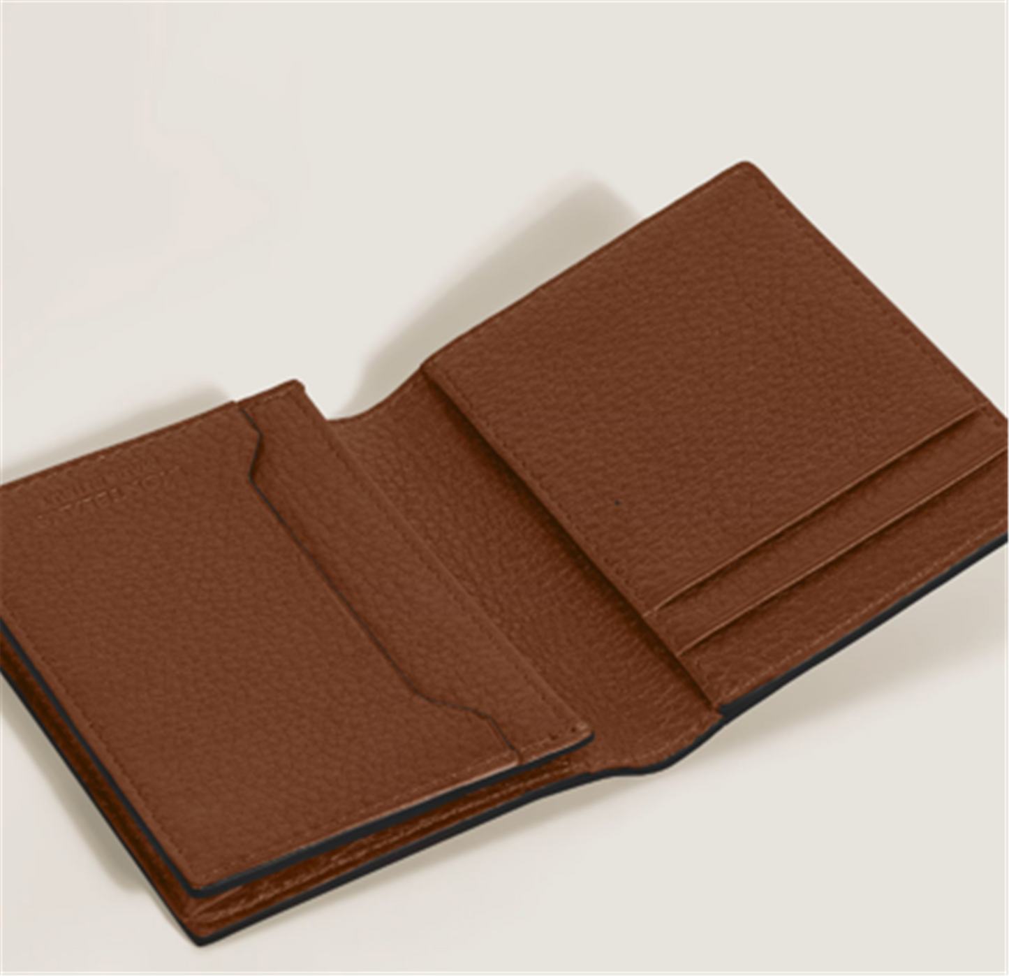 MontBlanc Card Holder 4cc in Fauve Grain Leather
