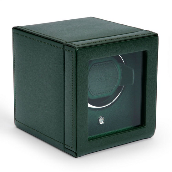 WOLF Green Cub Single Watch Winder w/ Cover