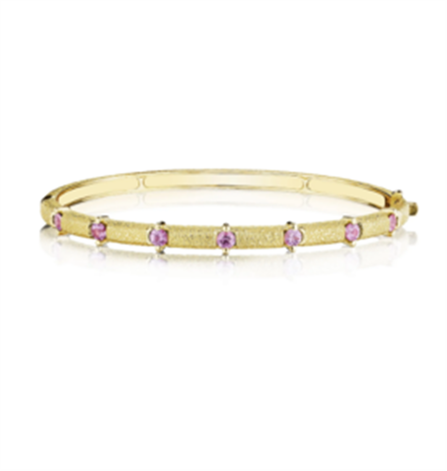 Penny Preville Pink Sapphire Antique Amulet Round Station Bangle